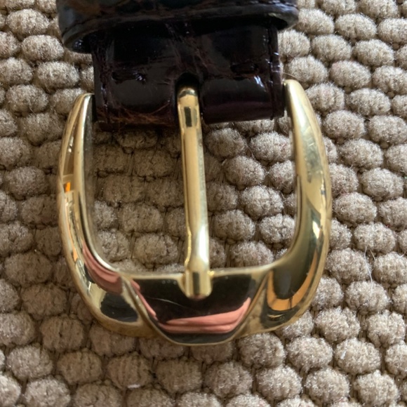 Vintage Henri Bendel Brown Genuine Caiman Crocodile Belt-34 inches- minimal wear main image 5
